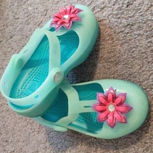 Jelly Crocs with Flower